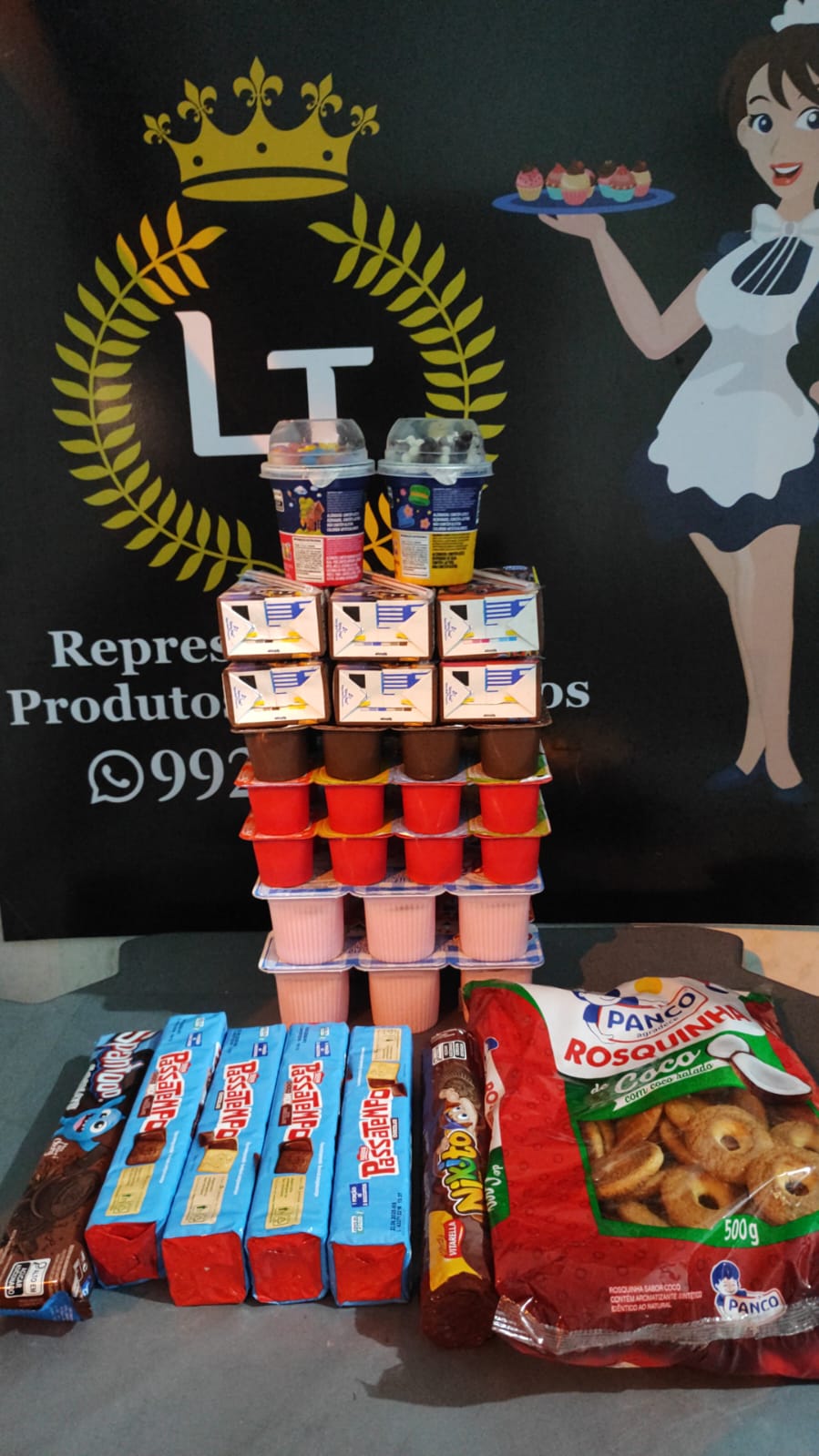 Kit de Danone e Bolacha Premium