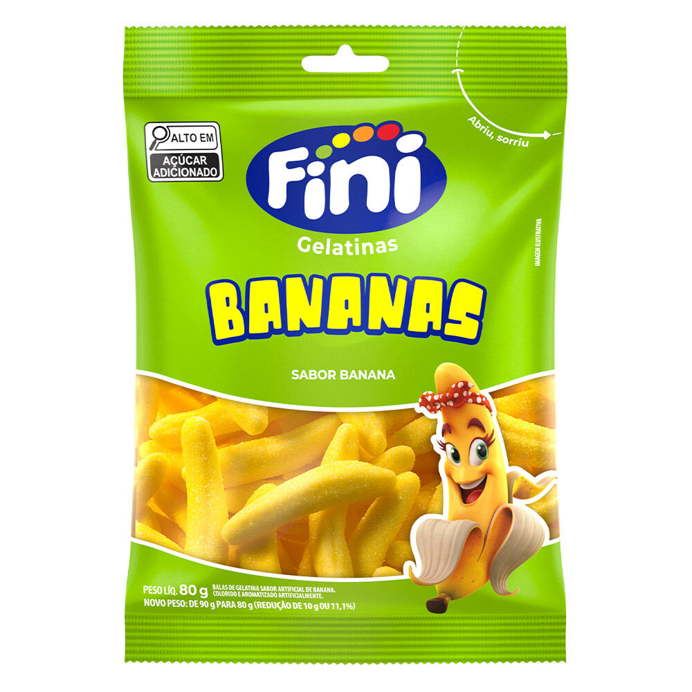 Bala Fini Bananas 80g