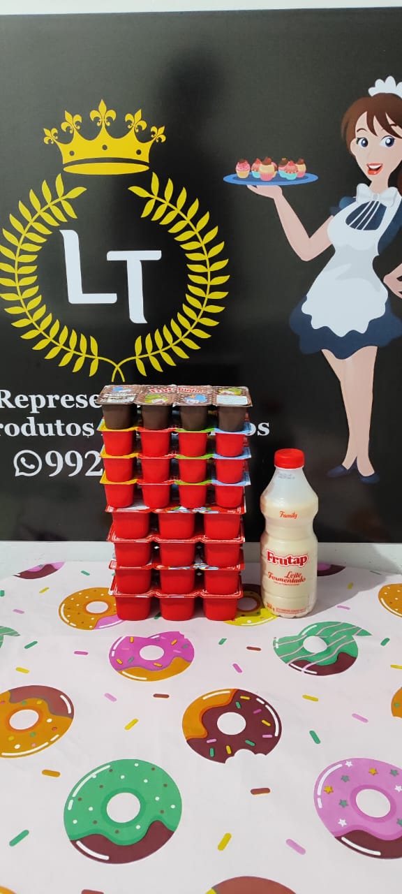 Kit 4 Polpa, 3 Frutapinho Morango, 1 Frutapinho Chocolate, 1 Leite Fermentado 850g