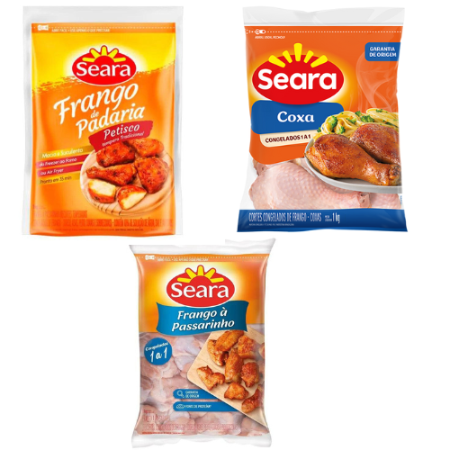 Combo 1 kg de Frango de Padaria 1 kg de Coxa 1 Frango a Passarinho