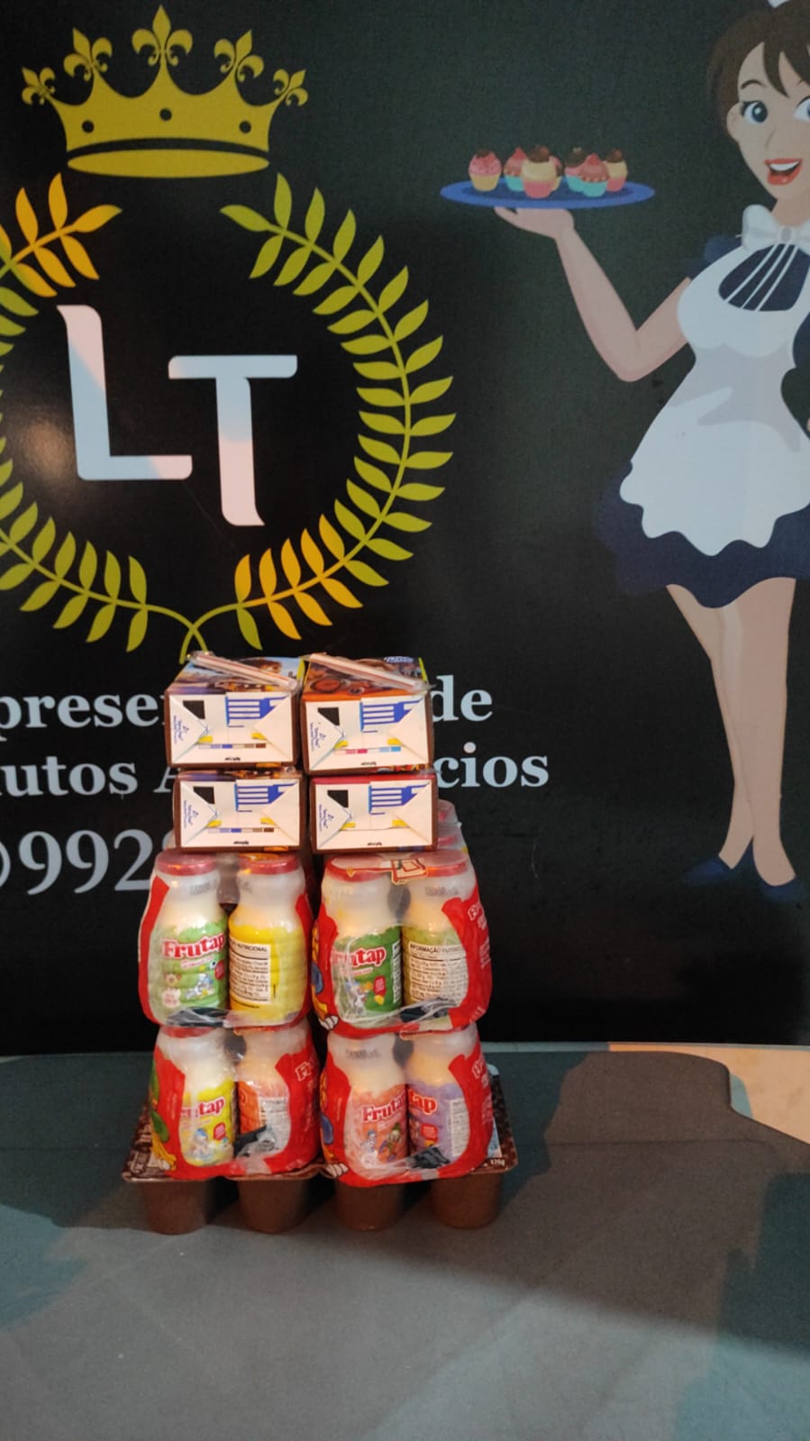 Kit com 4 leite Fermentado, 1 Frutapinho Chocolate com 8 und, e 4 Achocolatado